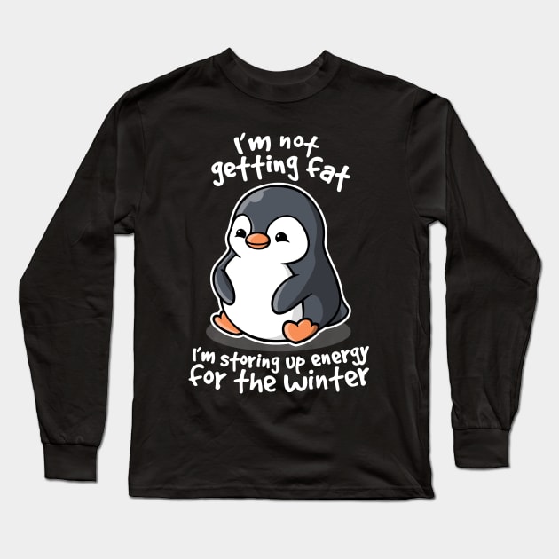 Chubby penguin Long Sleeve T-Shirt by NemiMakeit